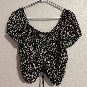 H-m Women's Black and White Blouse